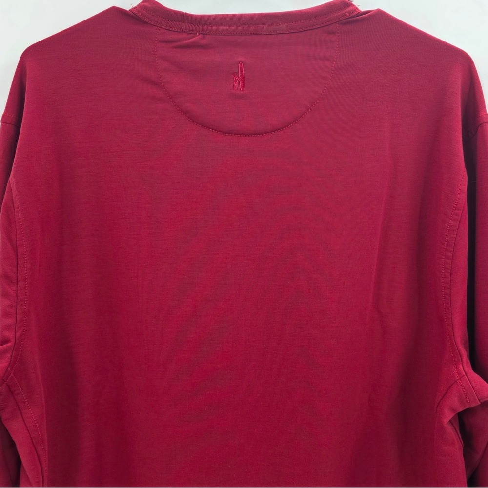 JOHNNIE-O CREWNECK MENS MEDIUM RED PERFORMANCE SWEATSHIRT WILLARD DRIRELEASE NEW - Picture 7 of 16